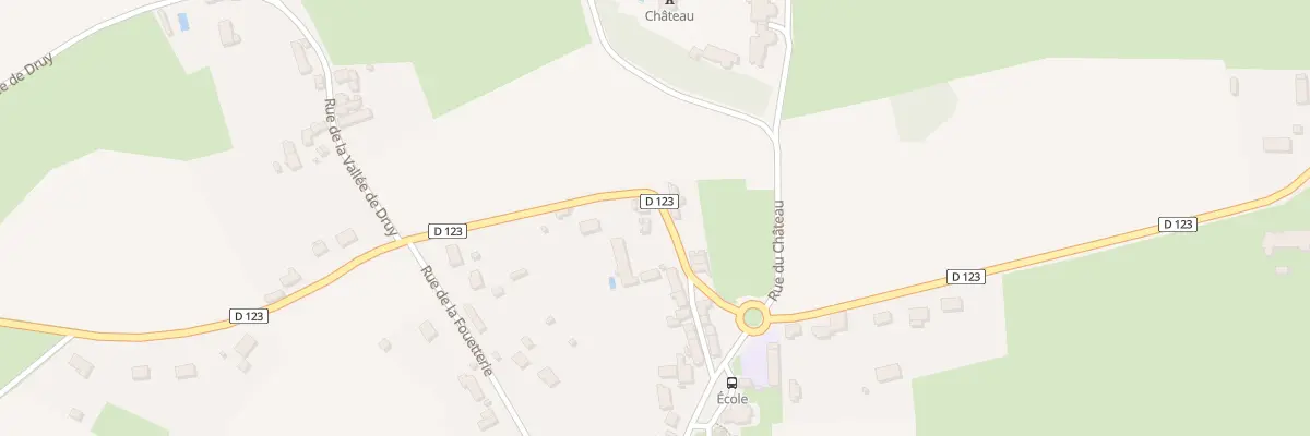 Plan du 3 Rte de Béard à Druy-Parigny