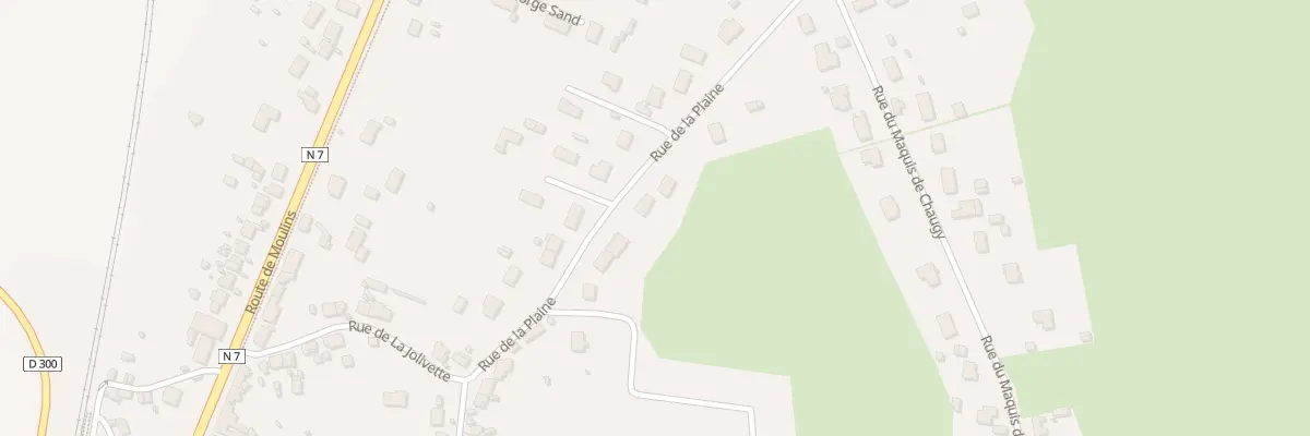 Plan du 14 Rue de la Plaine à Bessay-sur-Allier