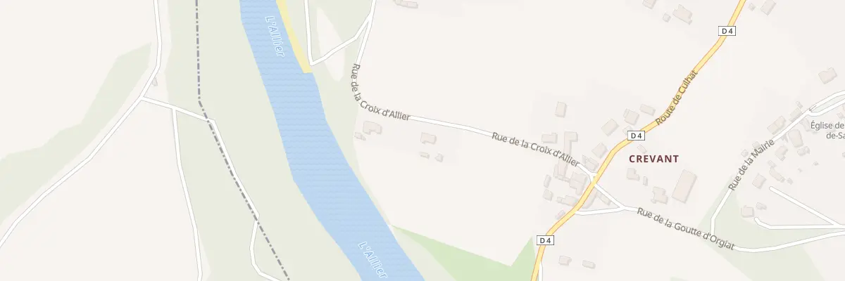 Plan du 15 Rue de la Croix d’Allier à Crevant-Laveine