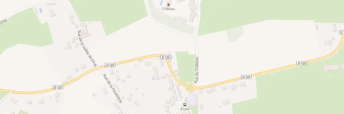 Plan du 2 Rte de Béard à Druy-Parigny