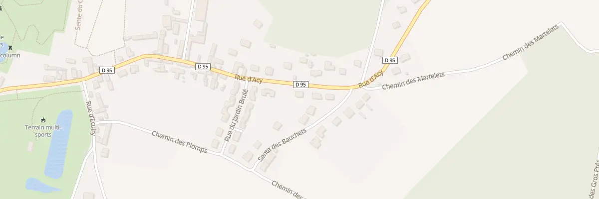 Plan du 36 Rue d’Acy à Septmonts