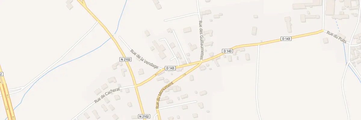 Plan du 2 Imp de la Pari Blanche à Cohade