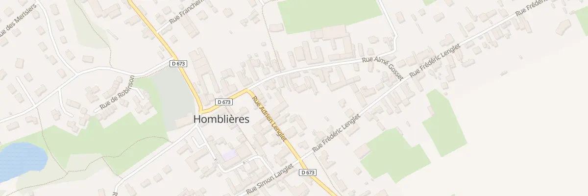 Plan du 14 Rue Aimé Gosset à Homblières