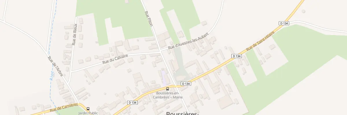 Plan du 2 Rue d’Avesnes-les-aubert à Boussières-en-Cambrésis
