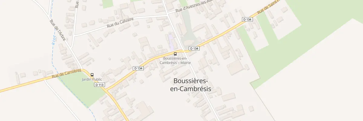 Plan du 2 Rue du Gen de Gaulle à Boussières-en-Cambrésis