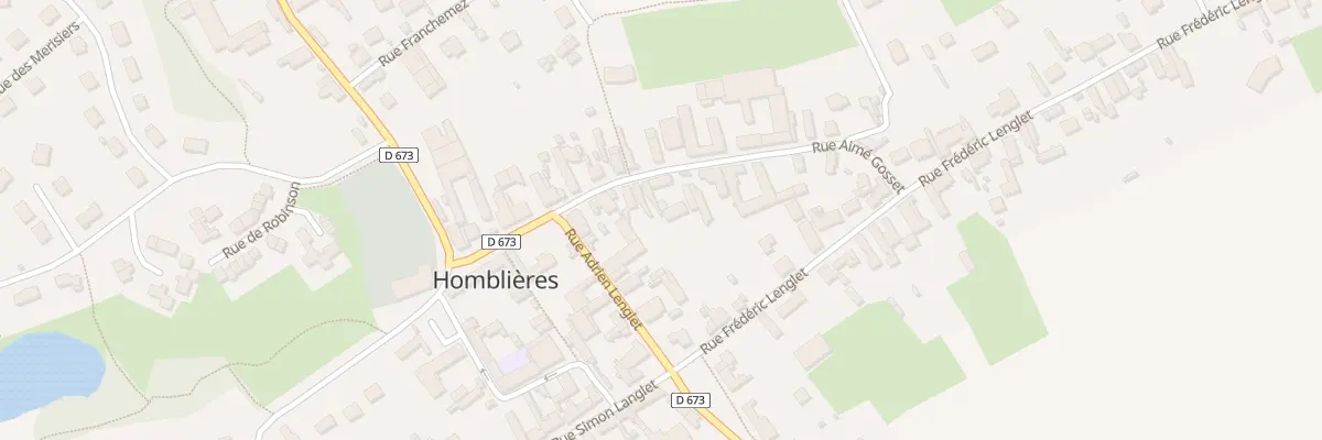 Plan du 16 Rue Aimé Gosset à Homblières