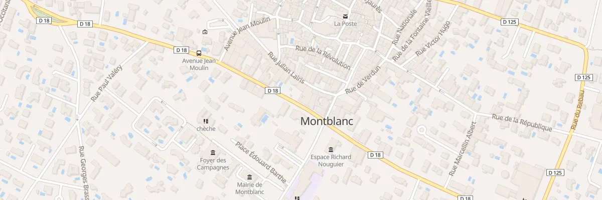 Plan du 48 Av de Béziers à Montblanc