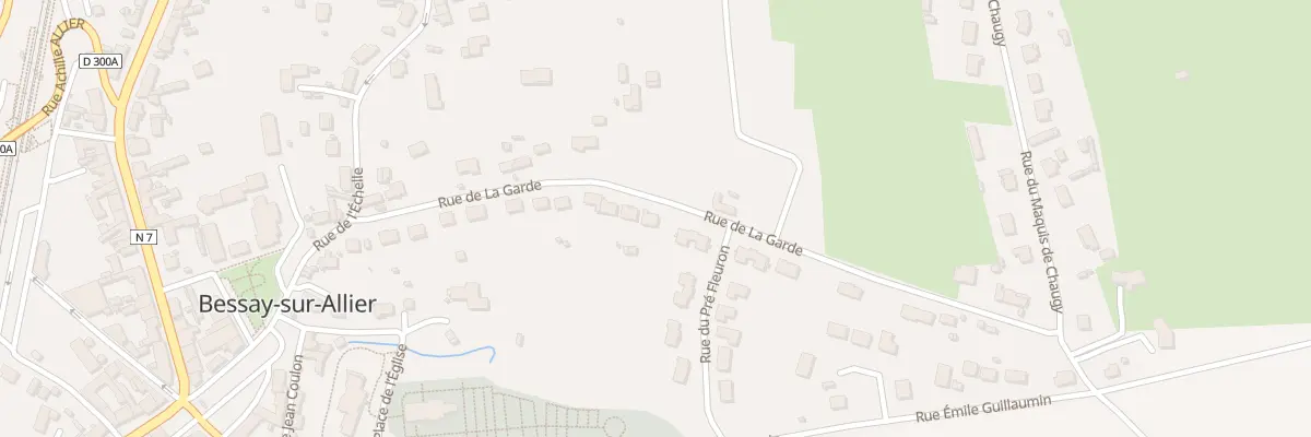 Plan du 24 Rue de la Garde à Bessay-sur-Allier