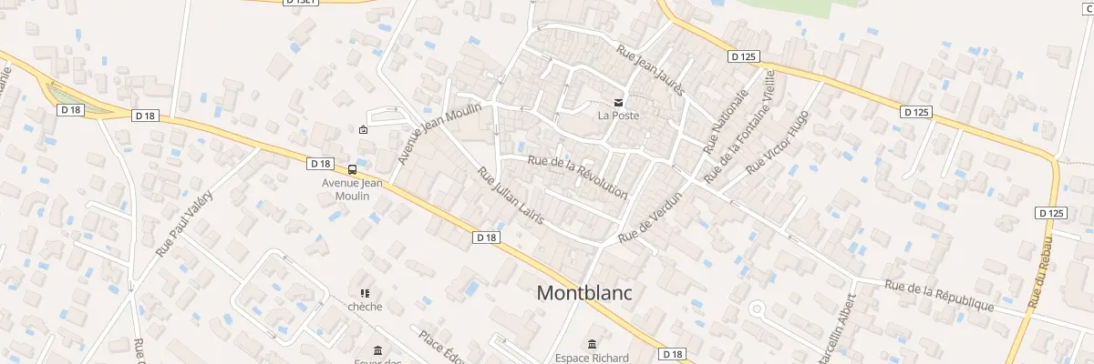 Plan du 6 Rue Descartes à Montblanc