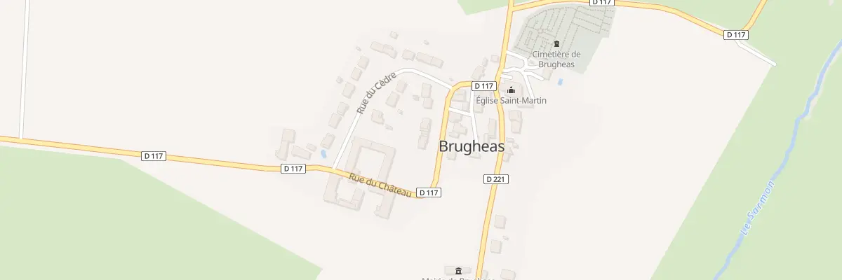 Plan du 10 Rue du Château à Brugheas