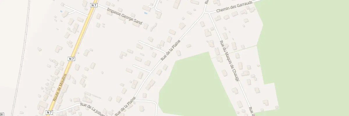 Plan du 18 Rue de la Plaine à Bessay-sur-Allier