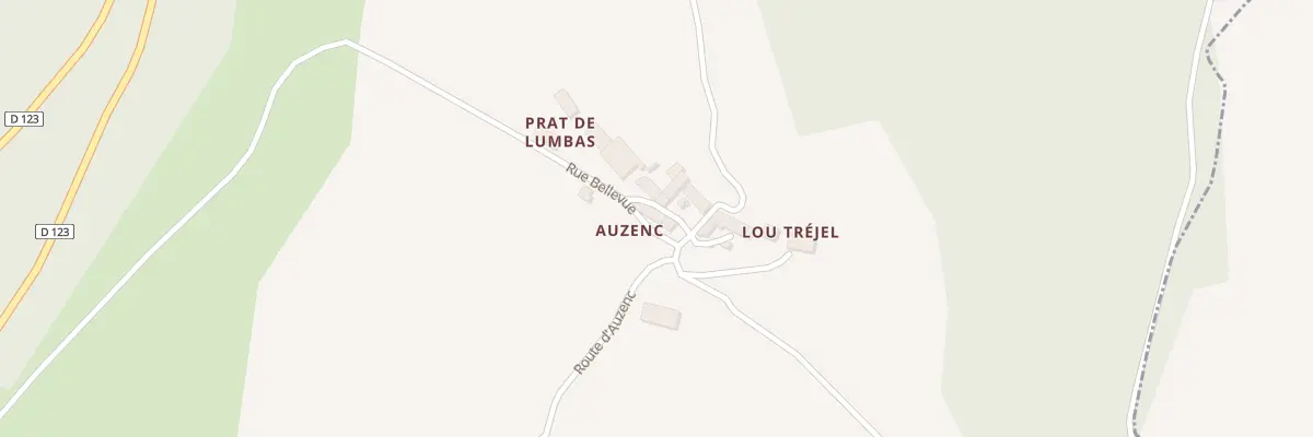 Plan du 5073 Auzenc à Paulhac-en-Margeride