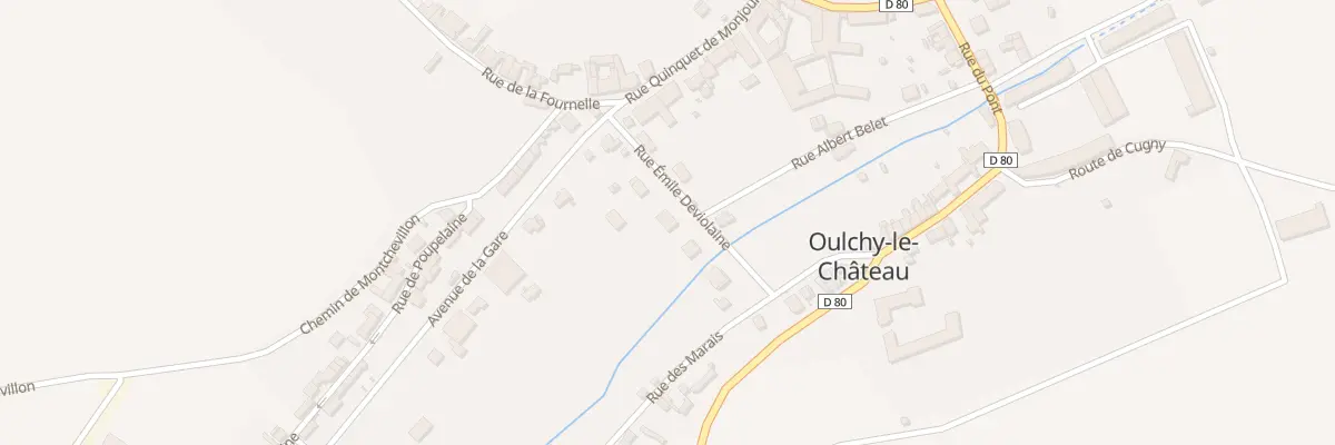 Plan du 4 Rue Emile Deviolaine à Oulchy-le-Château