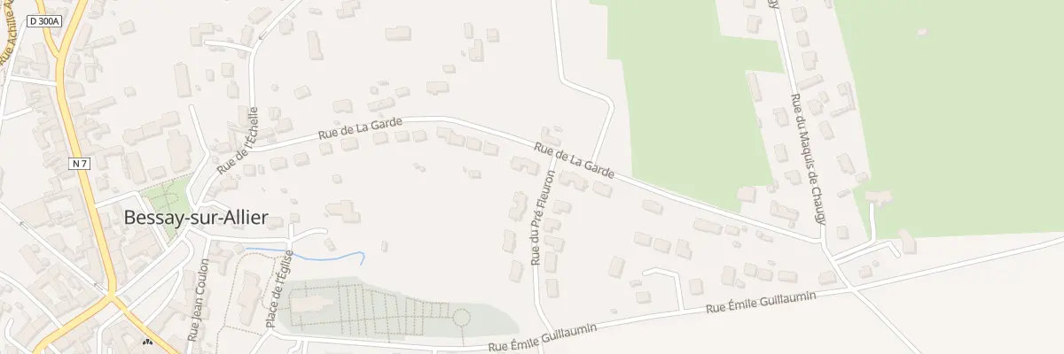 Plan du 30 Rue de la Garde à Bessay-sur-Allier