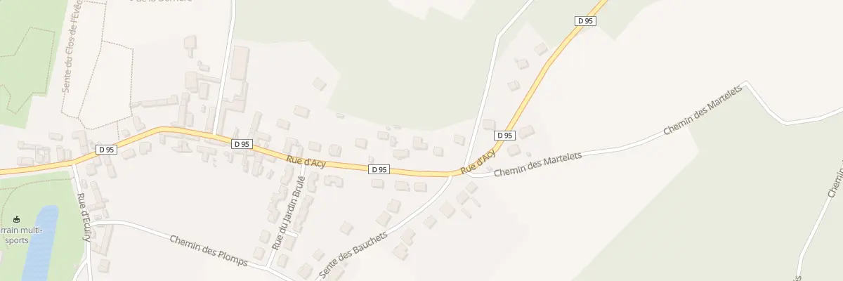 Plan du 57 Rue d’Acy à Septmonts