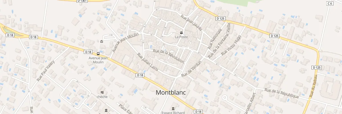Plan du 43 Rue de la Révolution à Montblanc