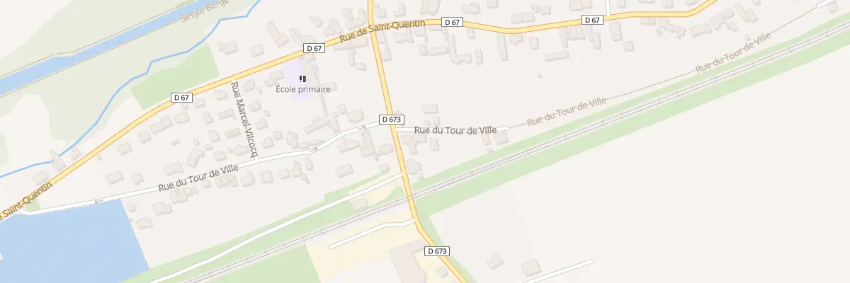 Plan du 613 Rue du Tour de Ville à Essigny-le-Petit