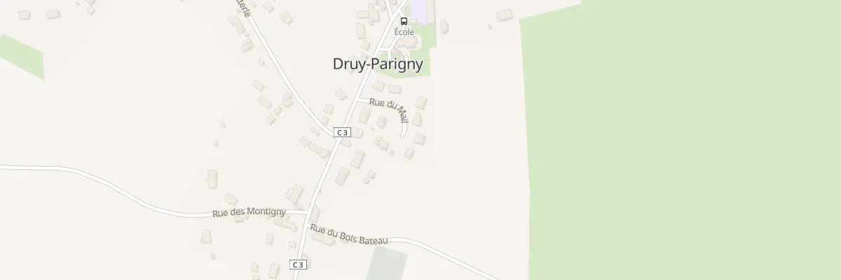 Plan du 9 Rue du Mail à Druy-Parigny