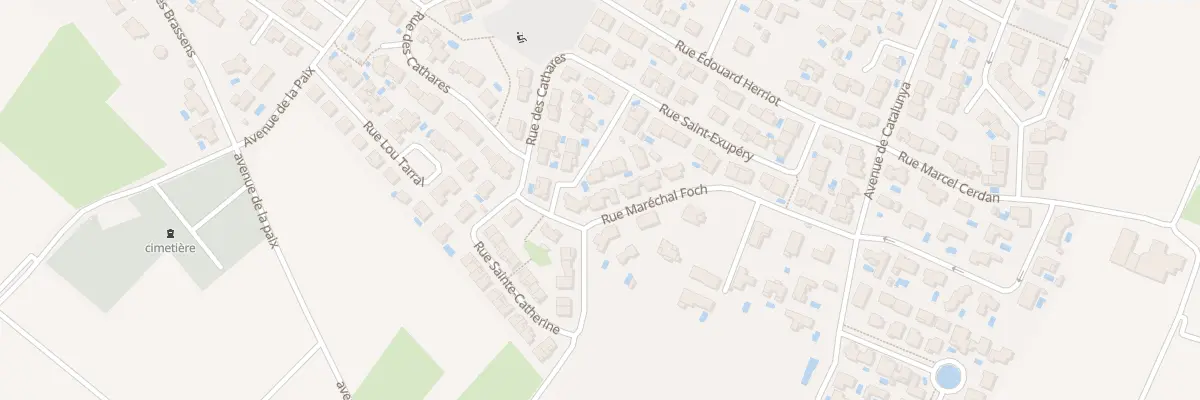 Plan du 3 Rue Maréchal Foch à Montblanc