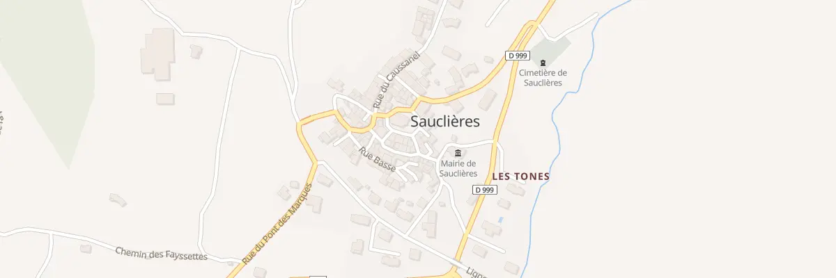 Plan du 5060 Sauclieres à Sauclières