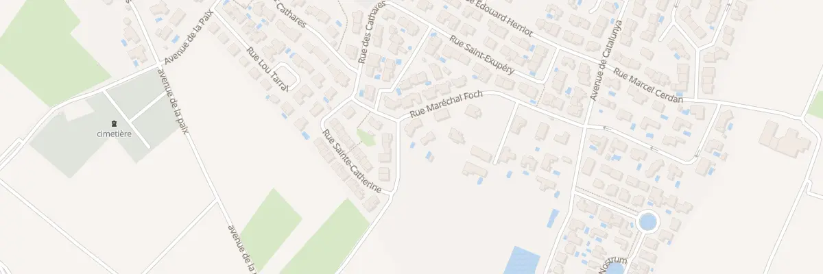 Plan du 5843F Rue Maréchal Foch à Montblanc
