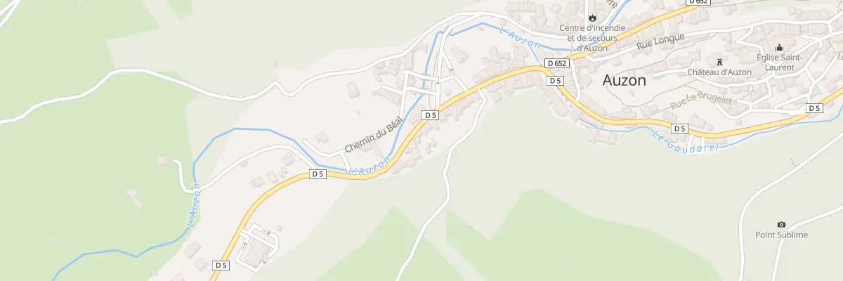 Plan du 10 Rte du Pré Long à Auzon