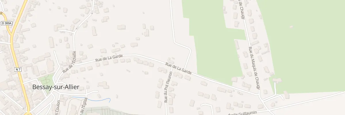 Plan du 27 Rue de la Garde à Bessay-sur-Allier