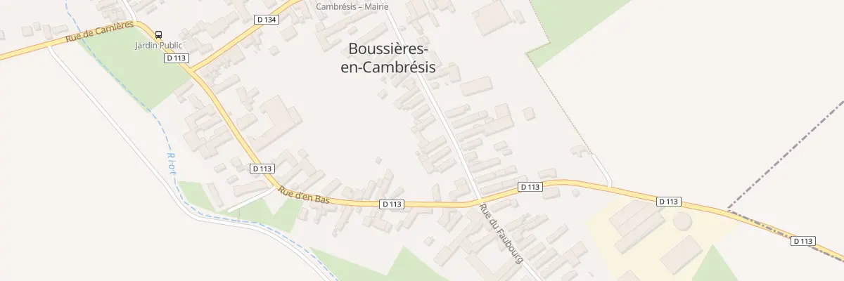 Plan du 34 Rue du Gen de Gaulle à Boussières-en-Cambrésis