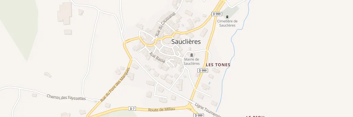 Plan du 5019 Sauclieres à Sauclières