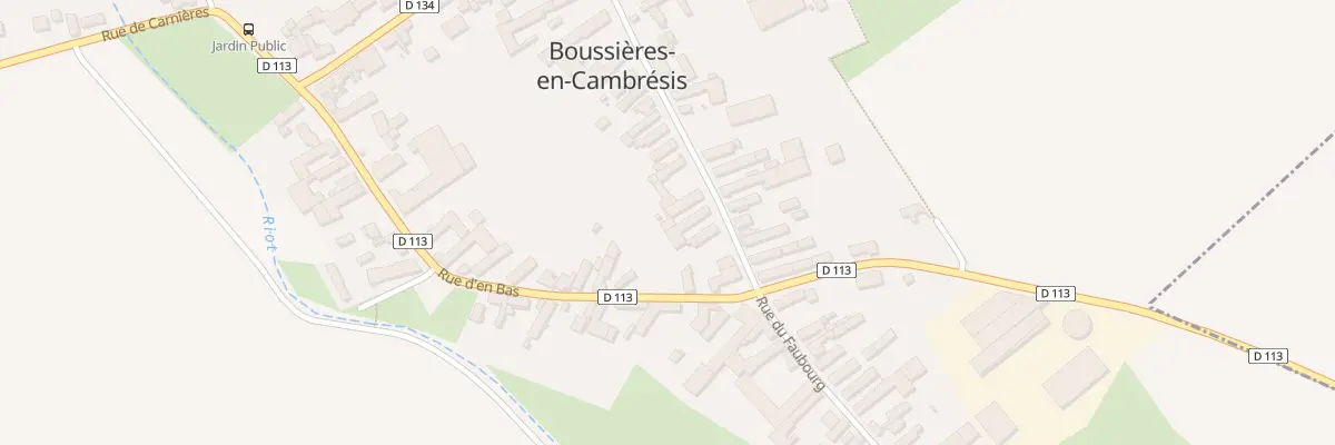 Plan du 36 Rue du Gen de Gaulle à Boussières-en-Cambrésis