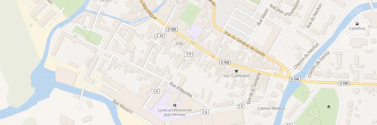 Plan du 7 Rue Henri Martin à La Fère