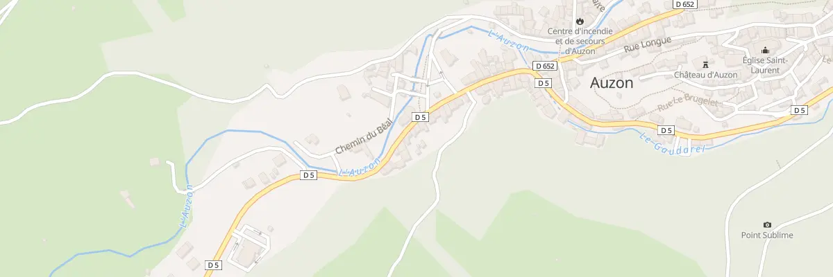 Plan du 12 Rte du Pré Long à Auzon