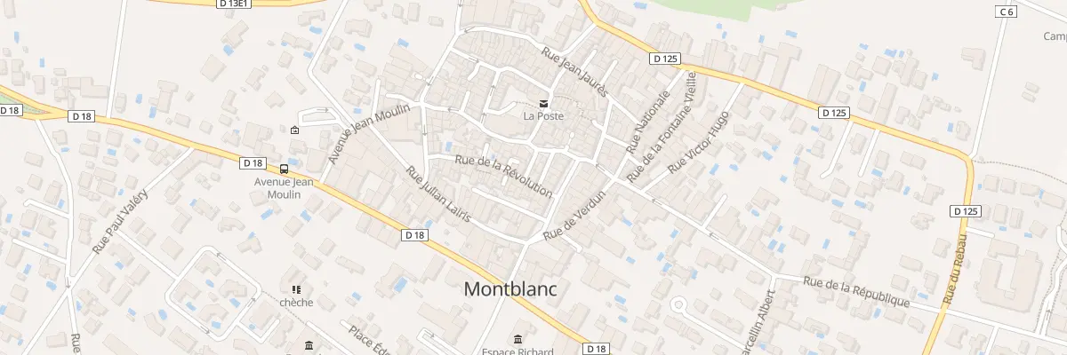 Plan du 11 Rue Jean Jacques Rousseau à Montblanc