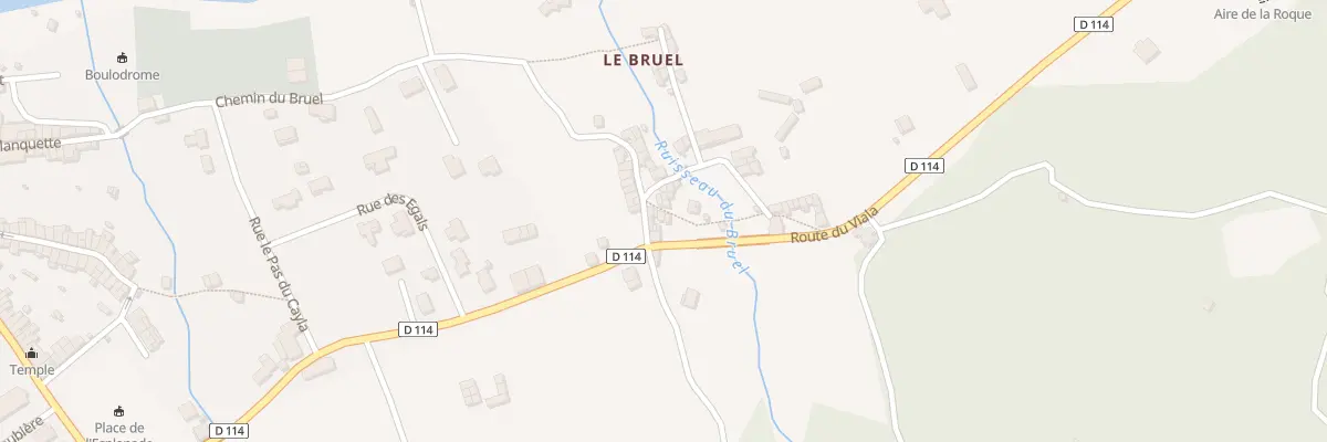 Plan du 5421A Le Bruel à Saint-Jean-du-Bruel