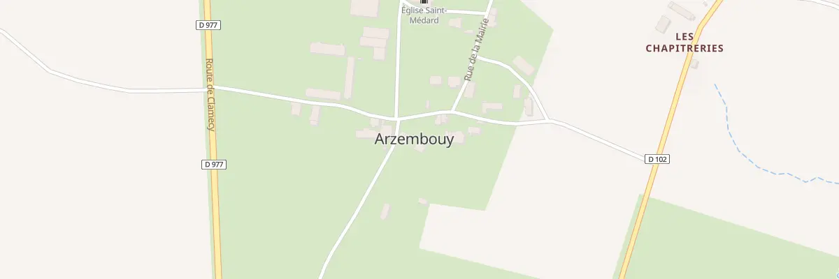 Plan du Bourg à Arzembouy
