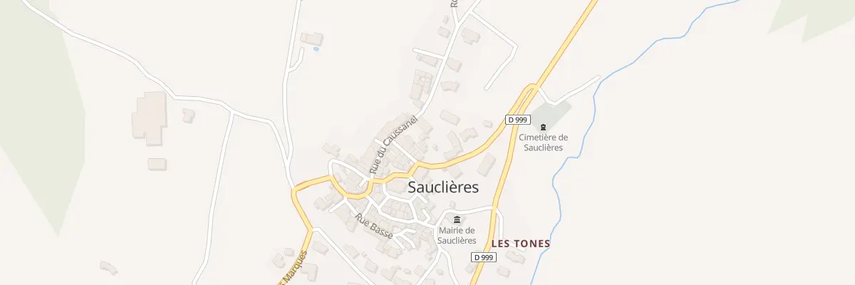 Plan du 5050 Sauclieres à Sauclières