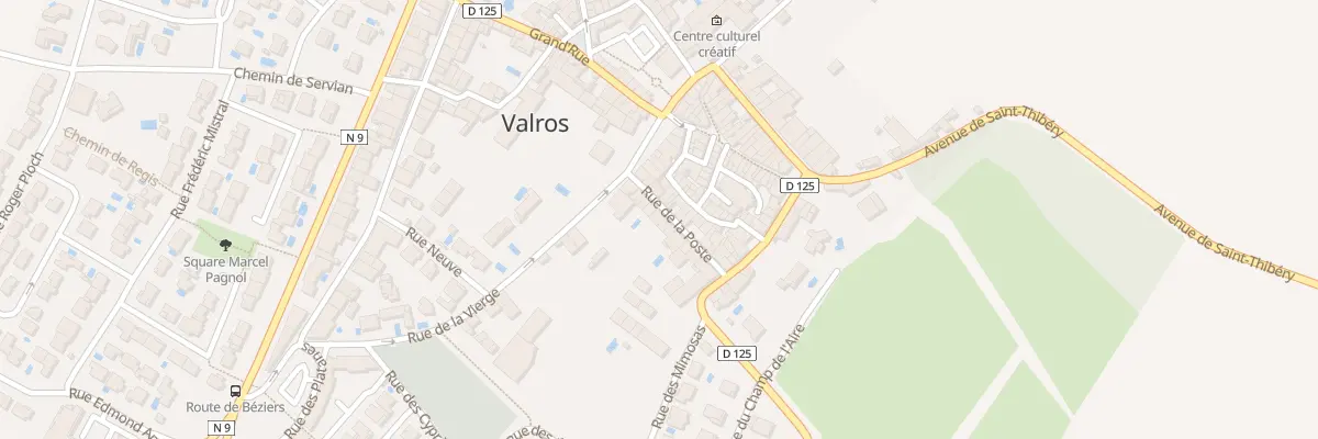 Plan du 55 Rue de la Poste à Valros