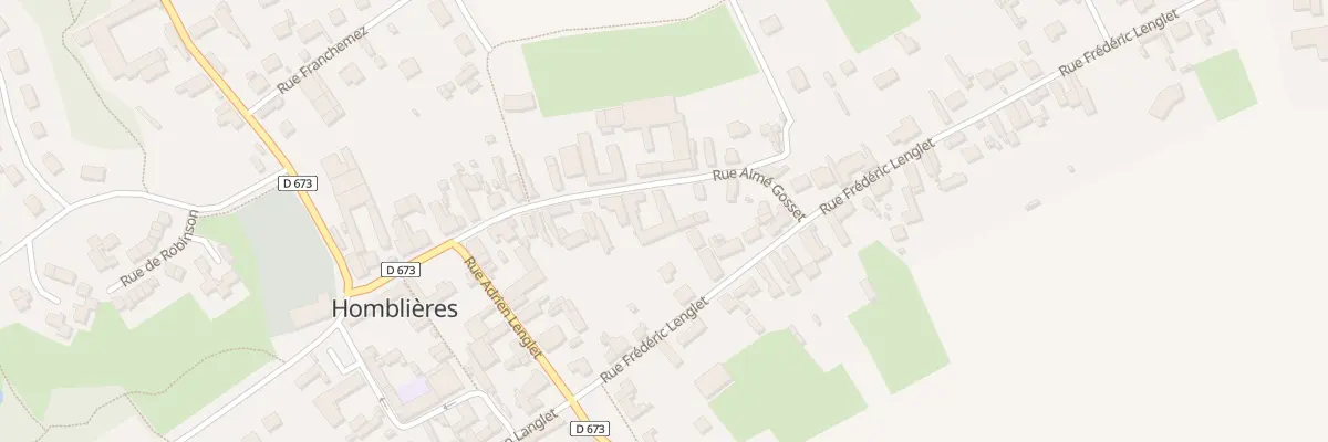 Plan du 24 Rue Aimé Gosset à Homblières