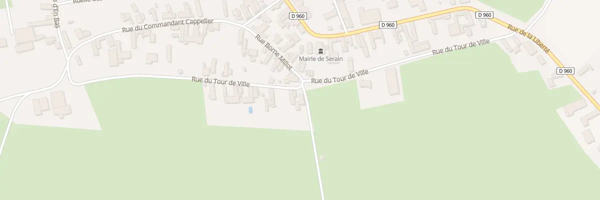 Plan du 40 Rue du Tour de Ville à Serain