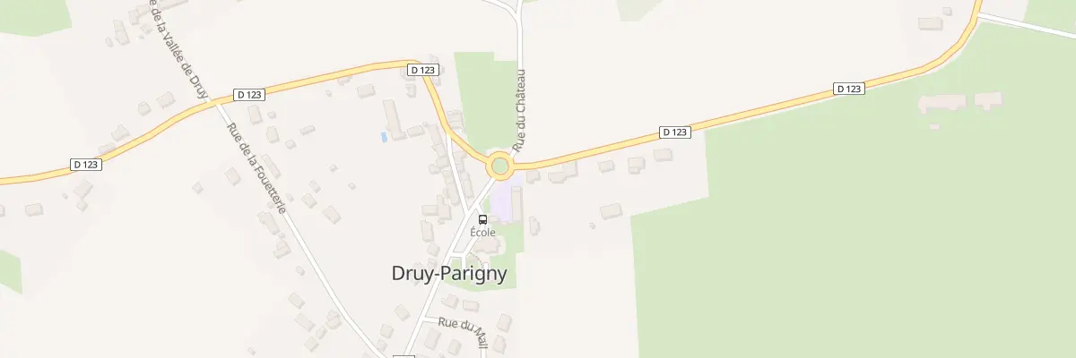 Plan du 2 Rte de Trois-Vèvres à Druy-Parigny