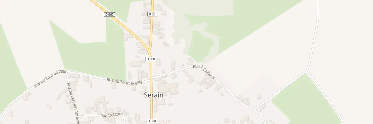 Plan du 40 Rue à Cailloux à Serain