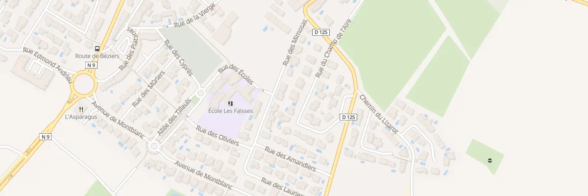 Plan du 98 Rue du Champ de l’Aire à Valros