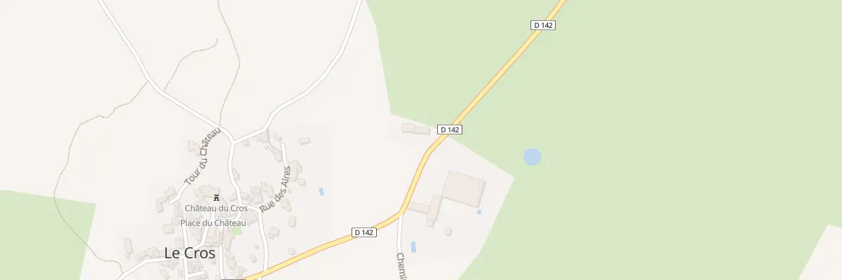 Plan du 385 Rte de Sorbs au Cros