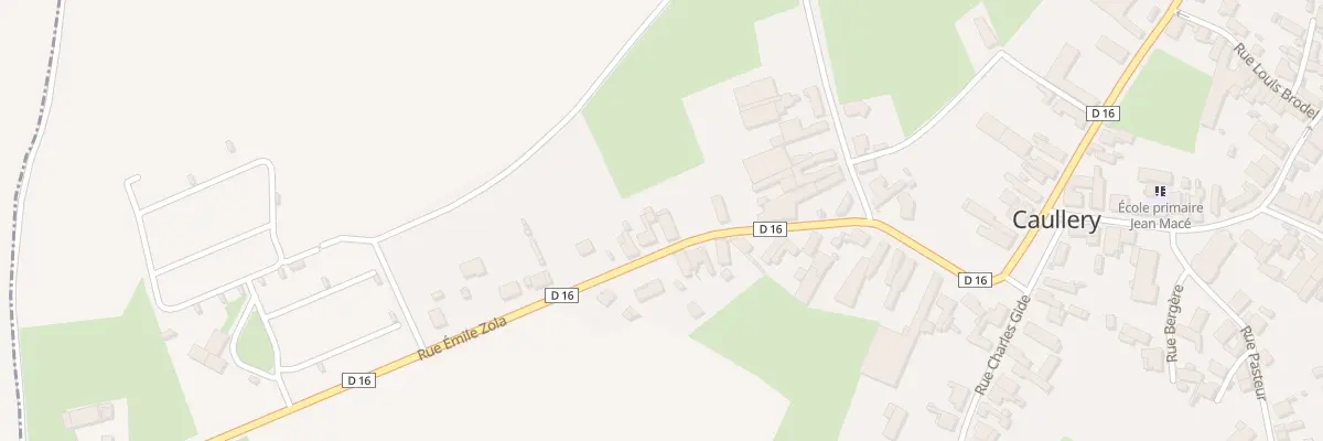 Plan du 8 Rue Emile Zola à Caullery