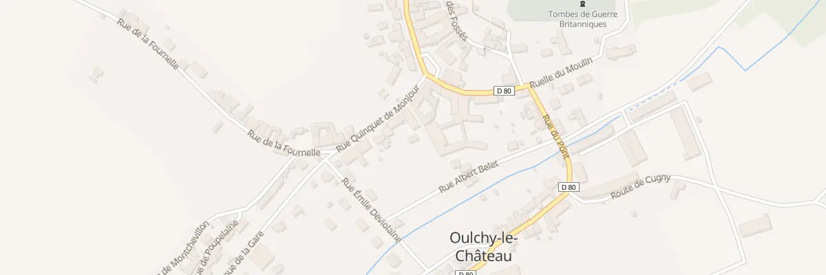Plan du 9 Rue Quinquet de Monjour à Oulchy-le-Château