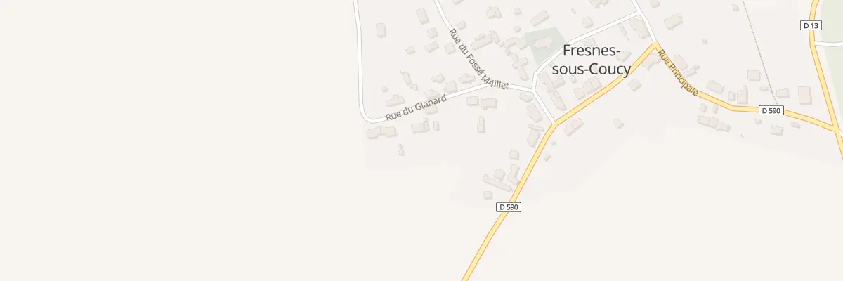 Plan du 9 Rue du Glanard à Fresnes-sous-Coucy