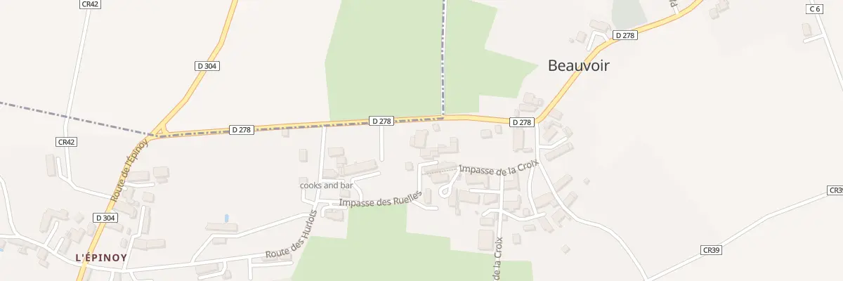 Plan du 97 La Croix à Beauvoir