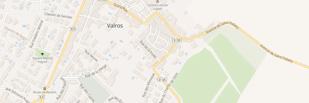 Plan du 73 Rue de la Poste à Valros