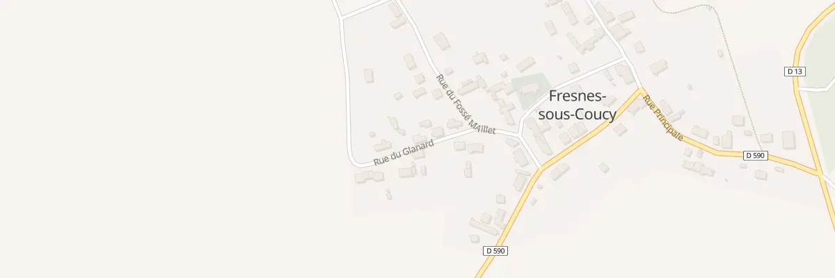 Plan du 6 Rue du Glanard à Fresnes-sous-Coucy