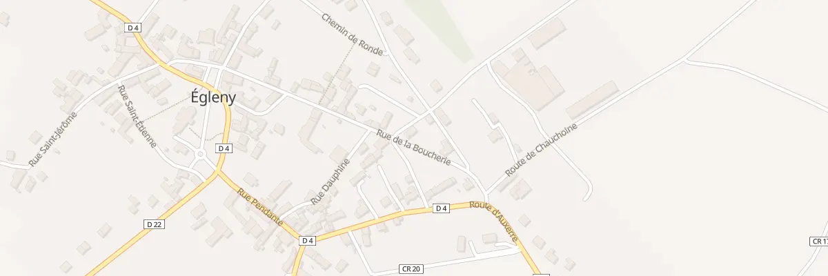 Plan du 21 Rue de la Boucherie à Égleny